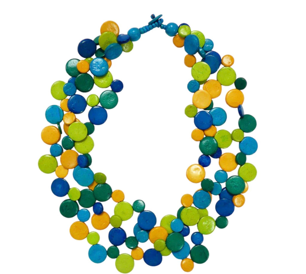 NC3013 Large Blue Mix Necklace