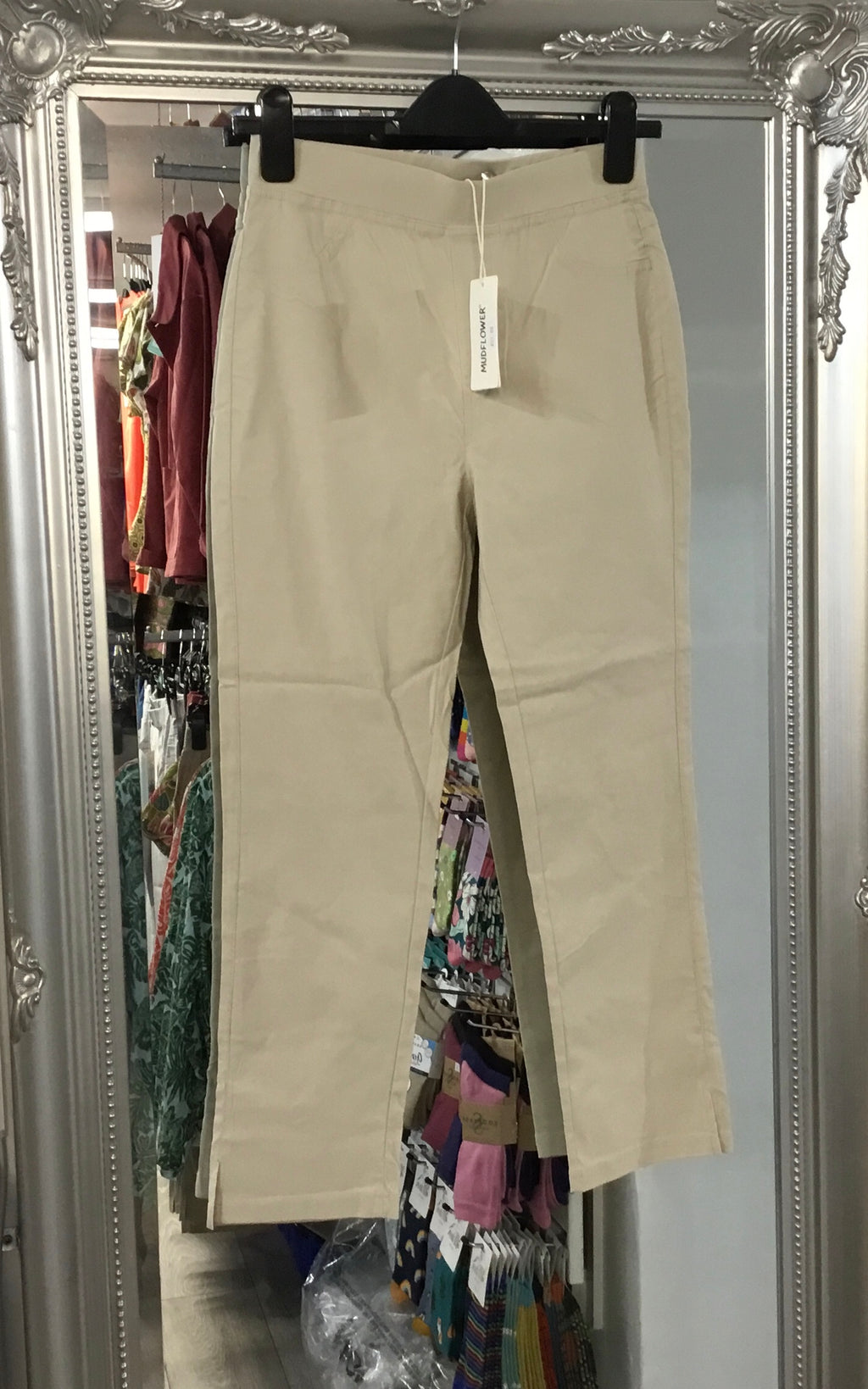 459 Ankle Grazer Stretch pull up Trouser