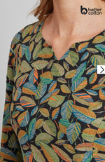 Freesia Dress Linea Leaf Print