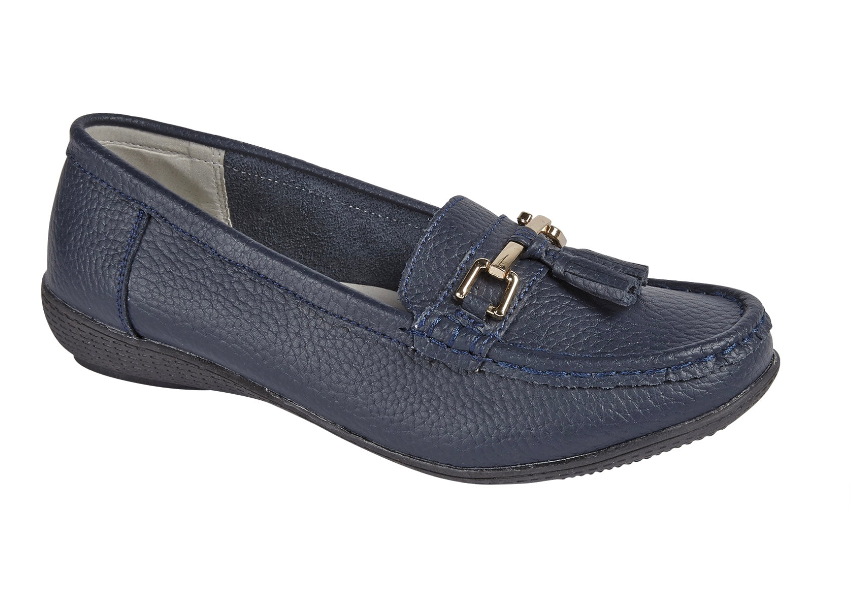 Nautical Navy Loafer Wide Fit