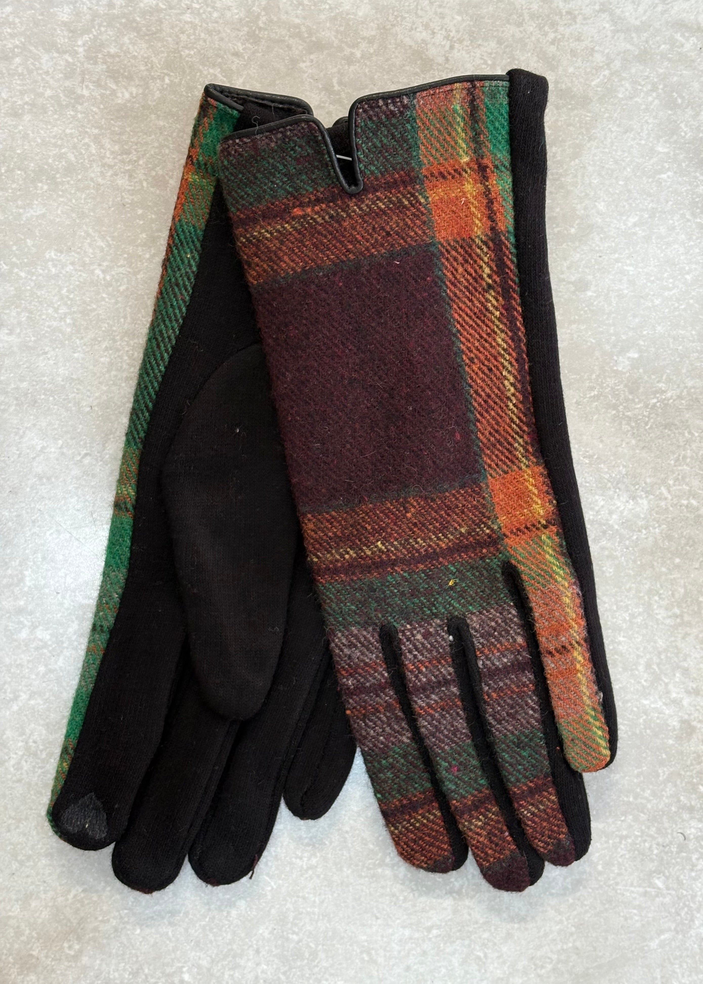 3574 Traditional Tartan Touchscreen Gloves
