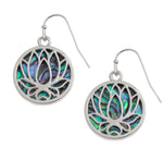 Tj287 Waterlily/Lotus flower earrings