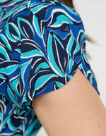 249 Leaf Print Pocket Dress
