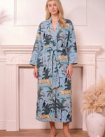 M064805-Cotton Kimono Style Dressing Gown