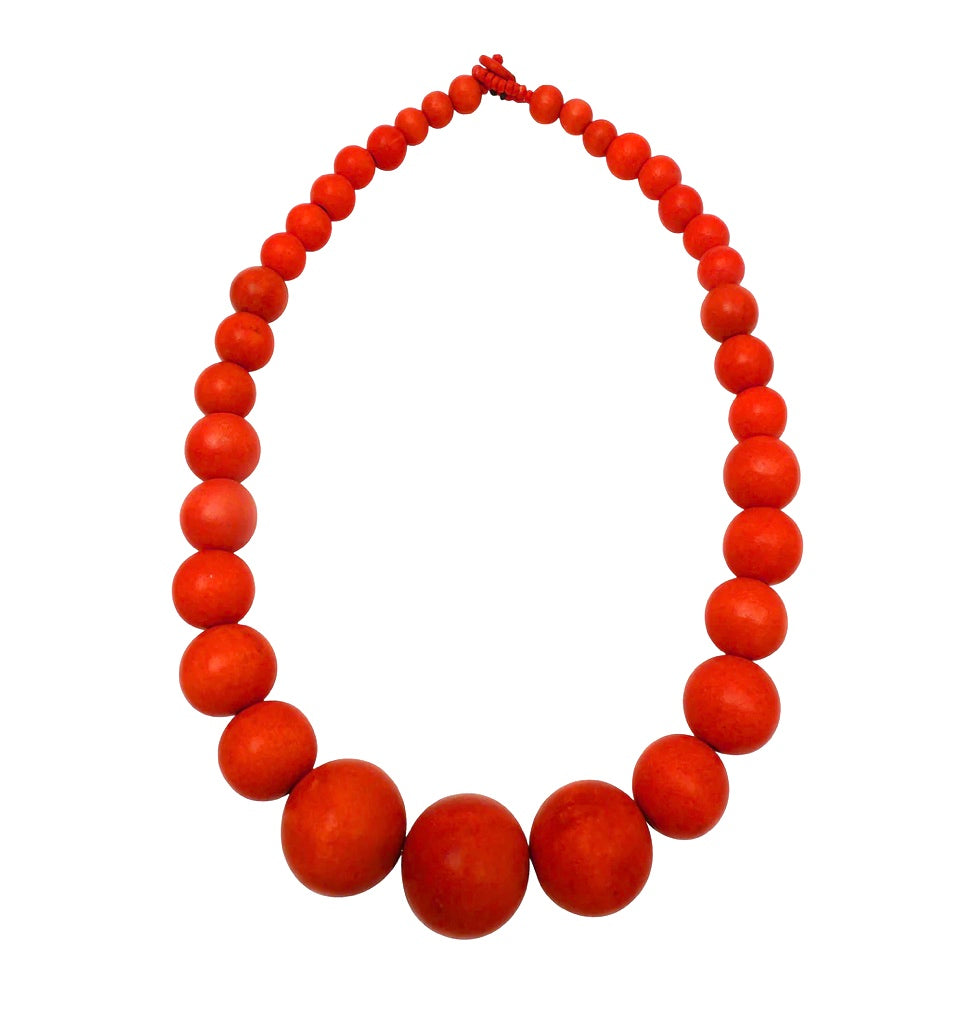 H20GBS4 ORANGE NECKLACE