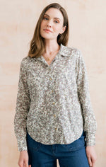 LM26522 PATSY ORGANIC DITSY SHIRT ANTIQUE PINK