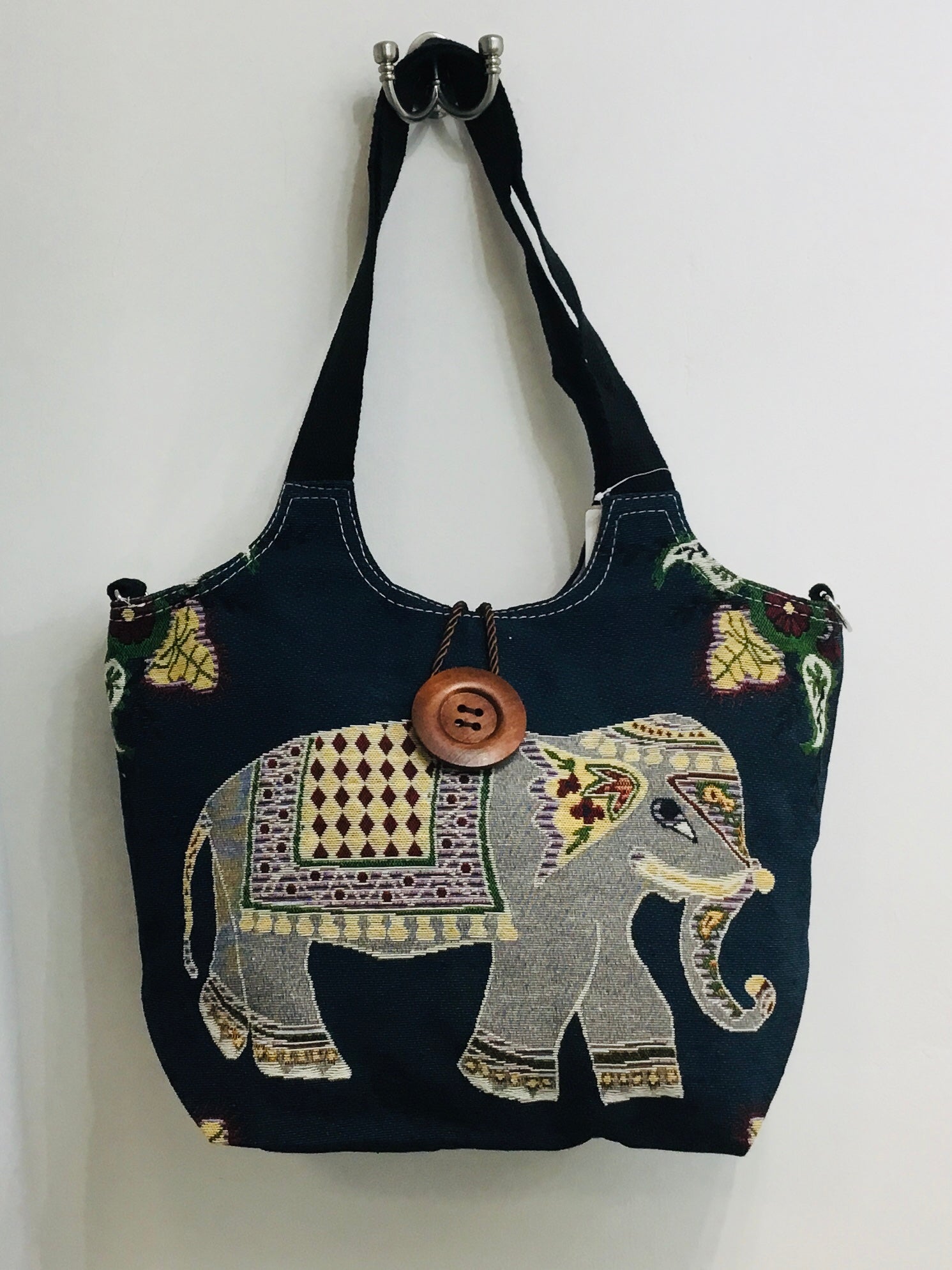 Elephant design Canvas Shoulder/Crossbody Bag