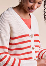 KS7084 ORGANIC COTTON STRIPED CARDI