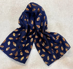TR6653 Gold Leave Scarf