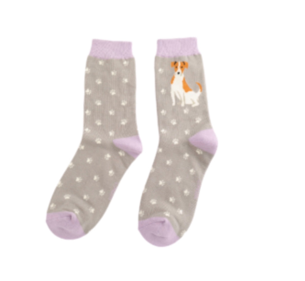 SKS461 Cute Jack Russells Bamboo Socks