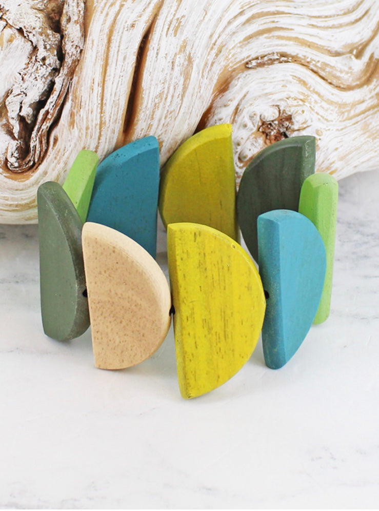 FB1408 ELASTICATED HALF MOON BRACELET