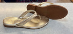 Givana Gold Flip Flops