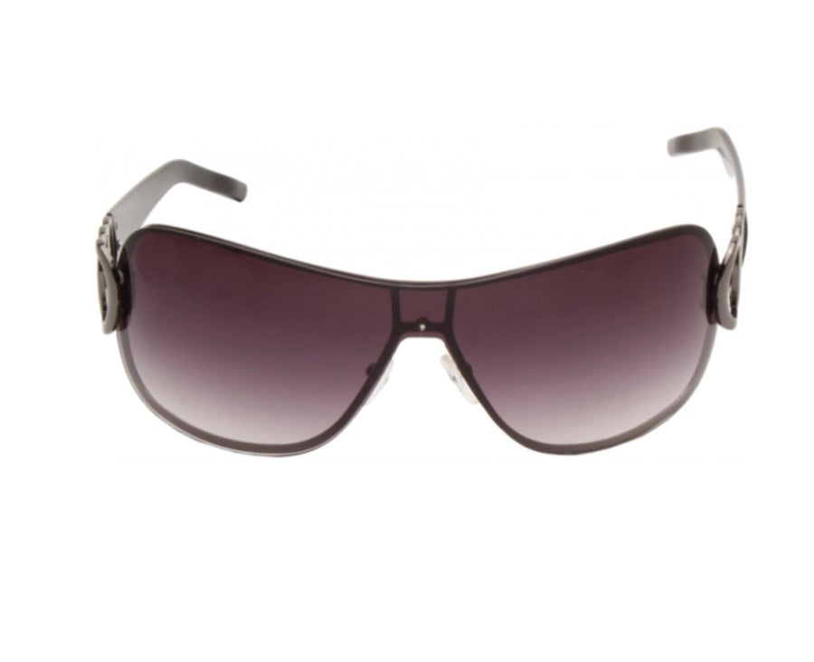 8726 OVERSIZED SUNGLASSES WITH PATTERNED TEMPLES