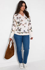 Ellie Embroidered Jersey Top
