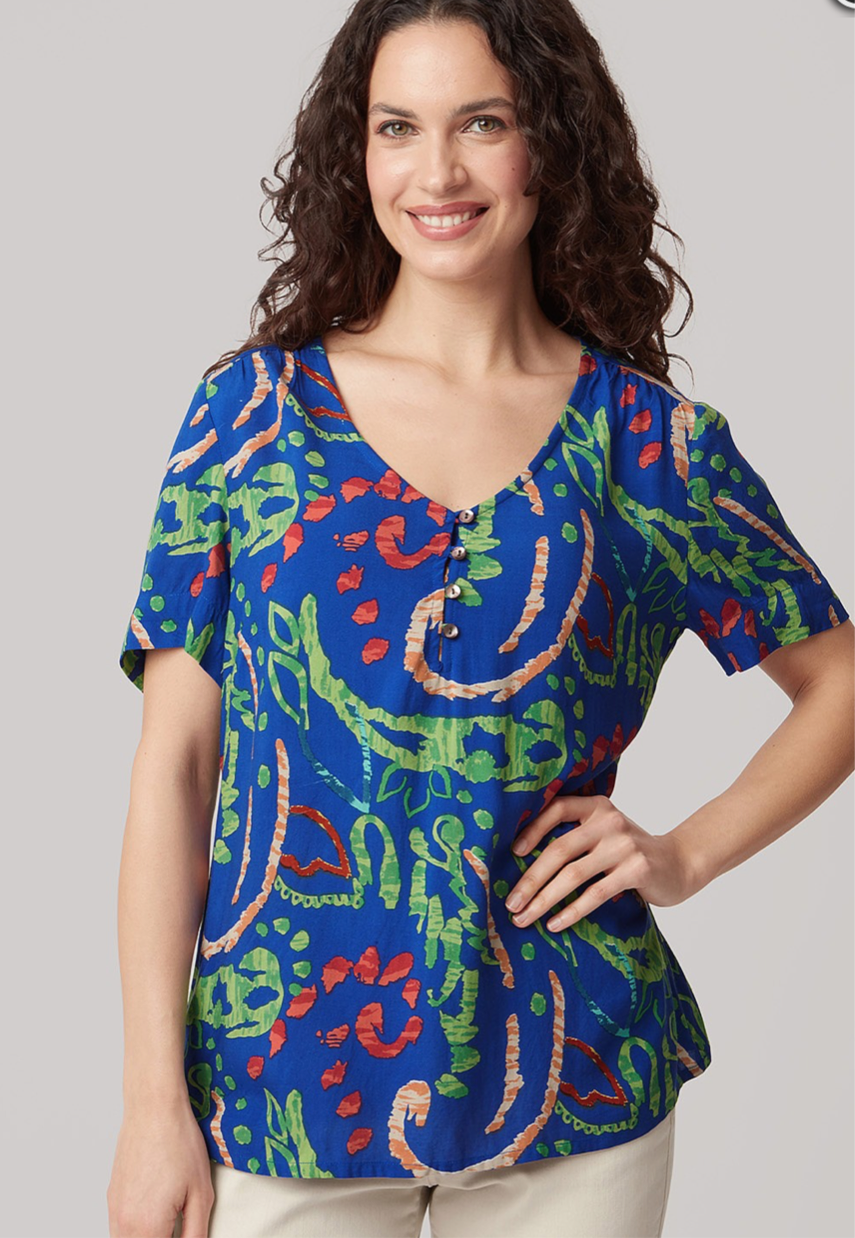 Amelia Top Soft Paisley