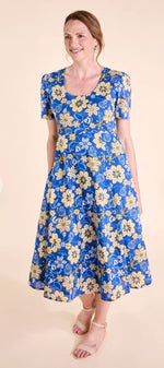 DF2174 FLUTTER SLEEVE DRESS