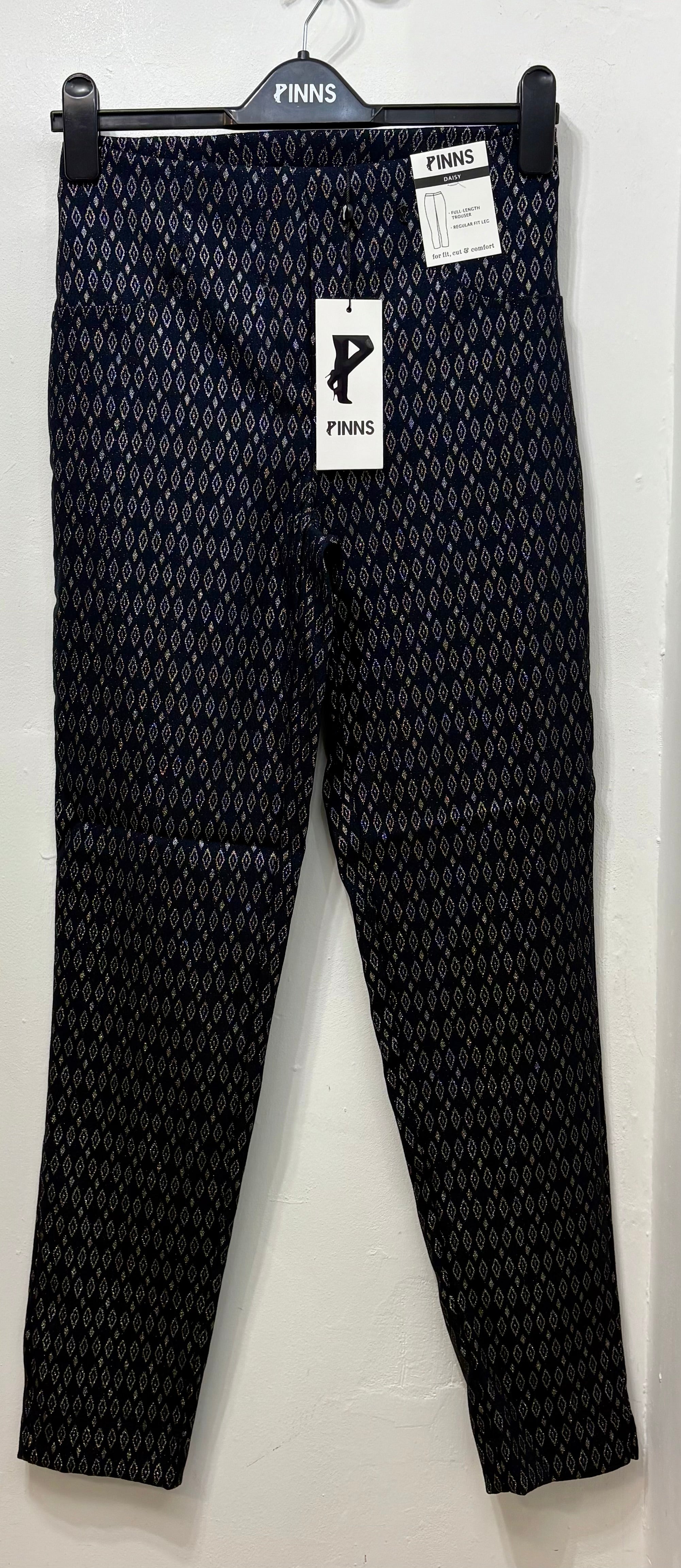 226T Navy Sparkle Bengaline Trouser