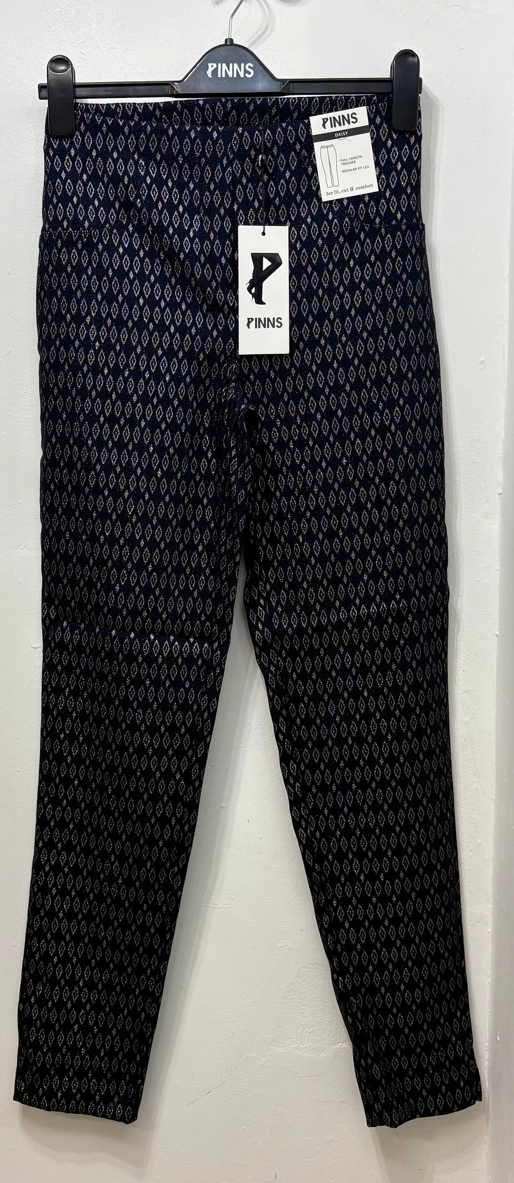 226T Navy Sparkle Bengaline Trouser