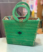 103 Day Bag Rattan Apple Green