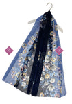 3535 Dotty Ombré Floral Print Chiffon Scarf
