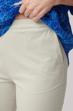 Cotton Twill Eliana Trouser - Stone