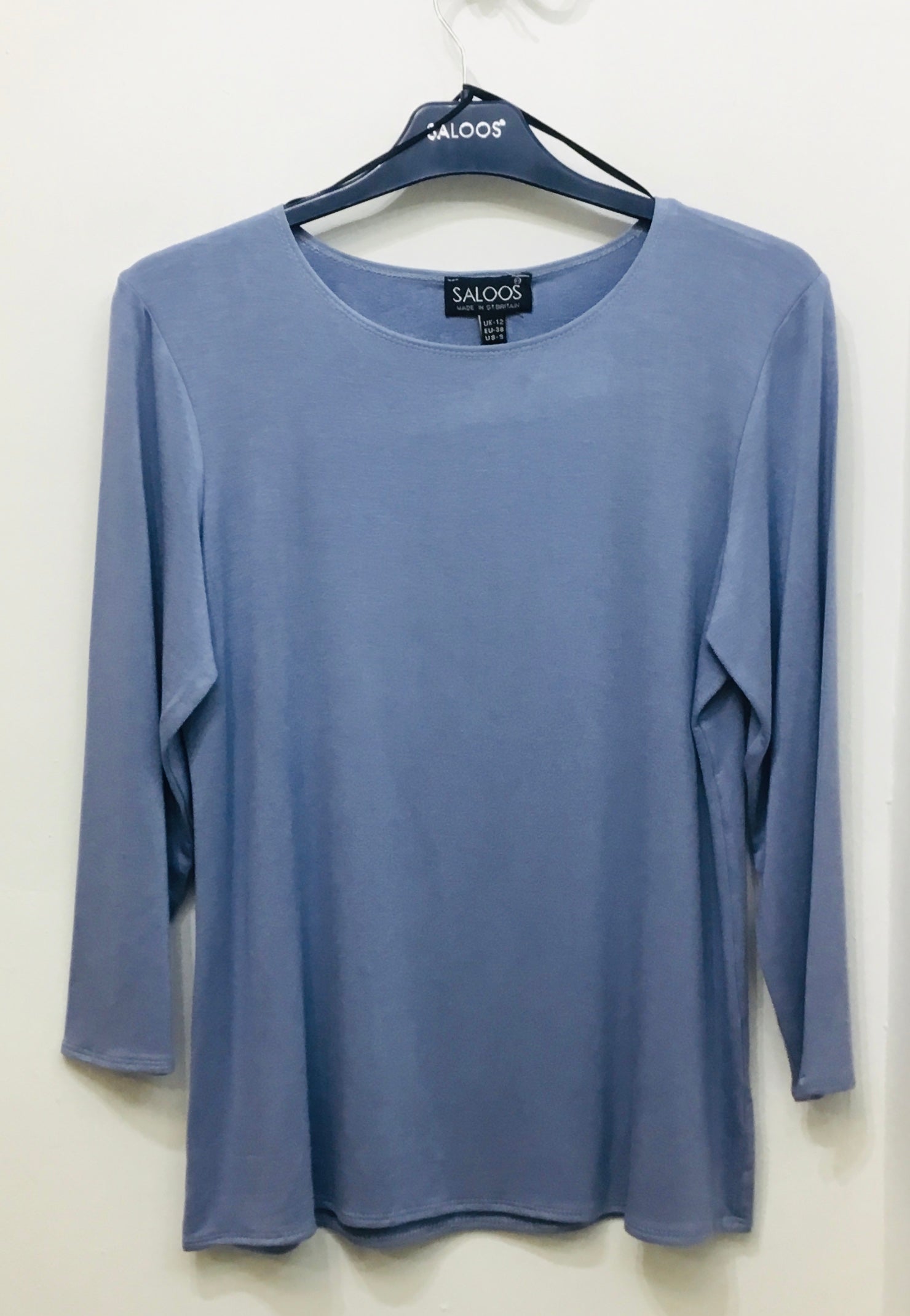3090 3/4 Sleeve Plain Top