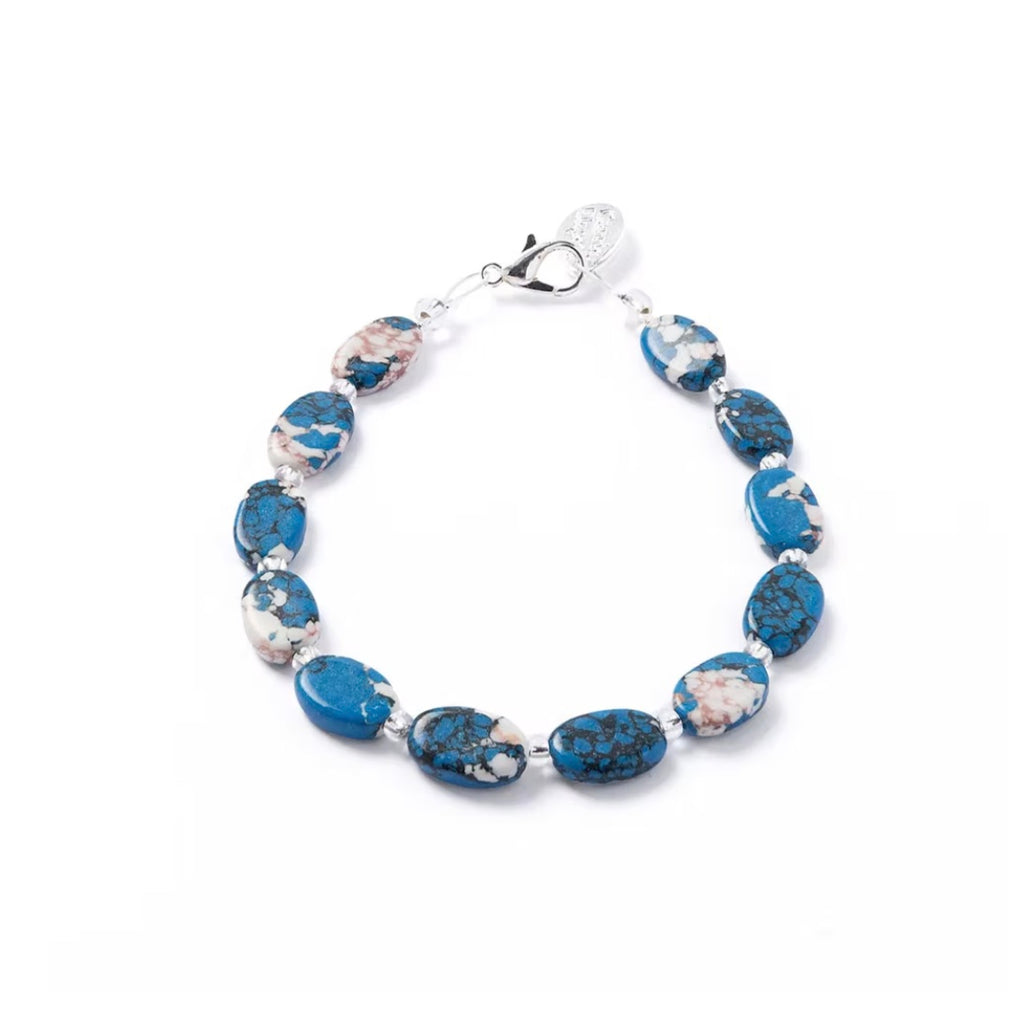 Marbled Ceramic Ovals Bracelet