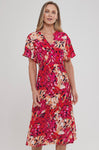 Painted Bloom Roxy Dress - Pink Mix