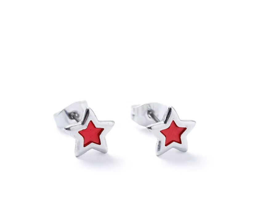 Silver Plated Stud Earrings