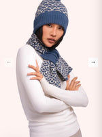 AGA1  AGATHA POMPOM HAT, DENIM MIX