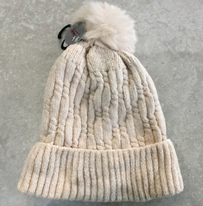 HH2359 Chenille Pom Pom Hat