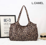 25417 Leopard Print Tote Bag