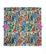 8371 Botanical Stork Bird Print Frayed Scarf