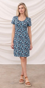 Lydia Dress - Navy Floral