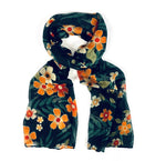 F104 Retro Floral Scarf