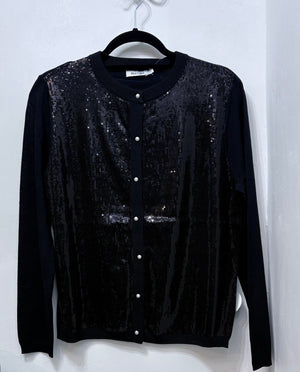Black Elsa Sequin Vest