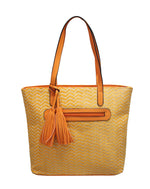 FOXGLOVE STRAW WEAVE SHOULDER BAG