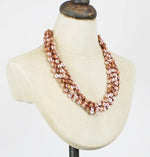 DC1304 WOODEN BEAD & SEQUIN NECKLACE