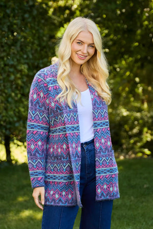 539 Edge to Edge Fairisle Cardigan