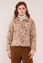 LH6028 Tawny Leaf Handloom Jacket