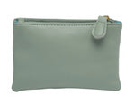 5706 FLORAL EMBOSSED SOFT PU TOP ZIP COIN PURSE