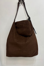 5799 Faux Suede Hobo Bag