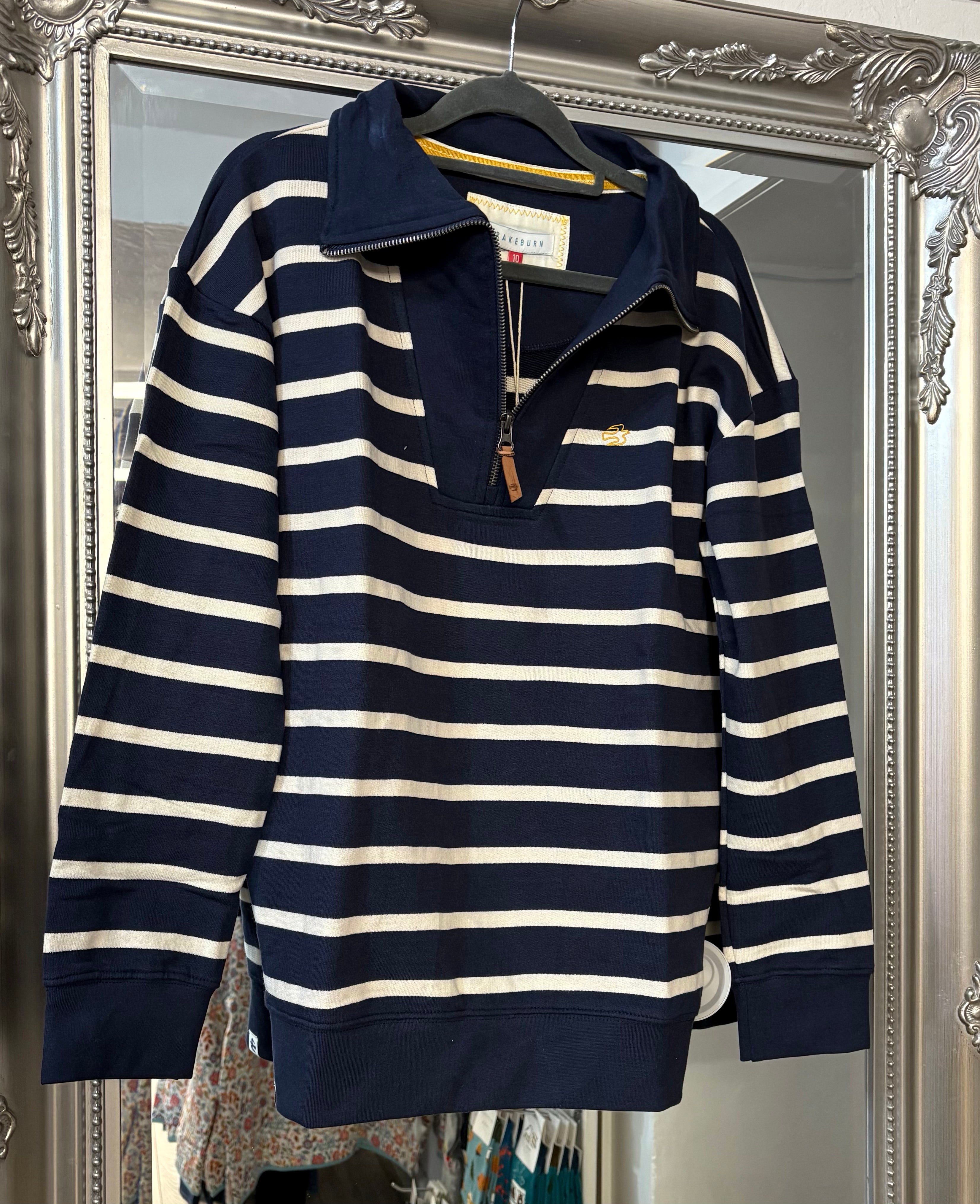 Navy Quarter Zip Sweatshirt