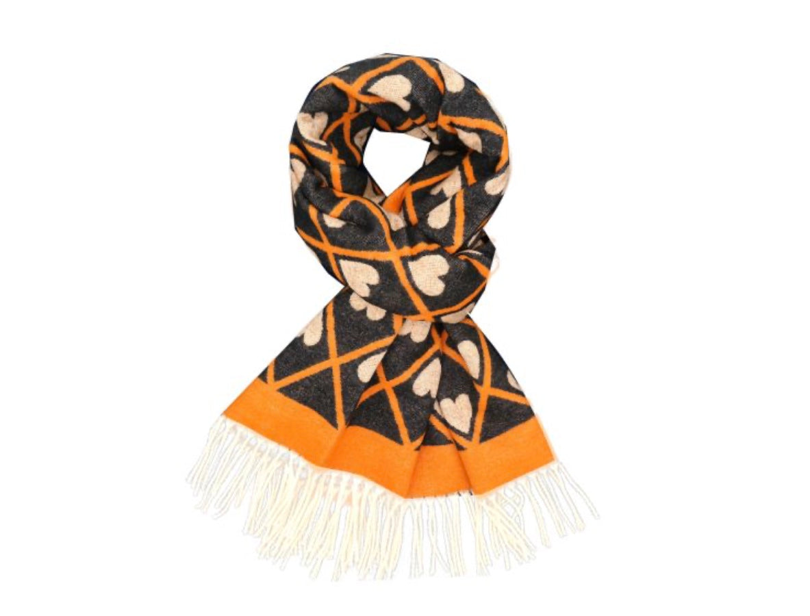 22313 Hearts Scarf