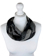 SHMM1375 Savannah Abstract Print Magnetic Crinkle Scarf
