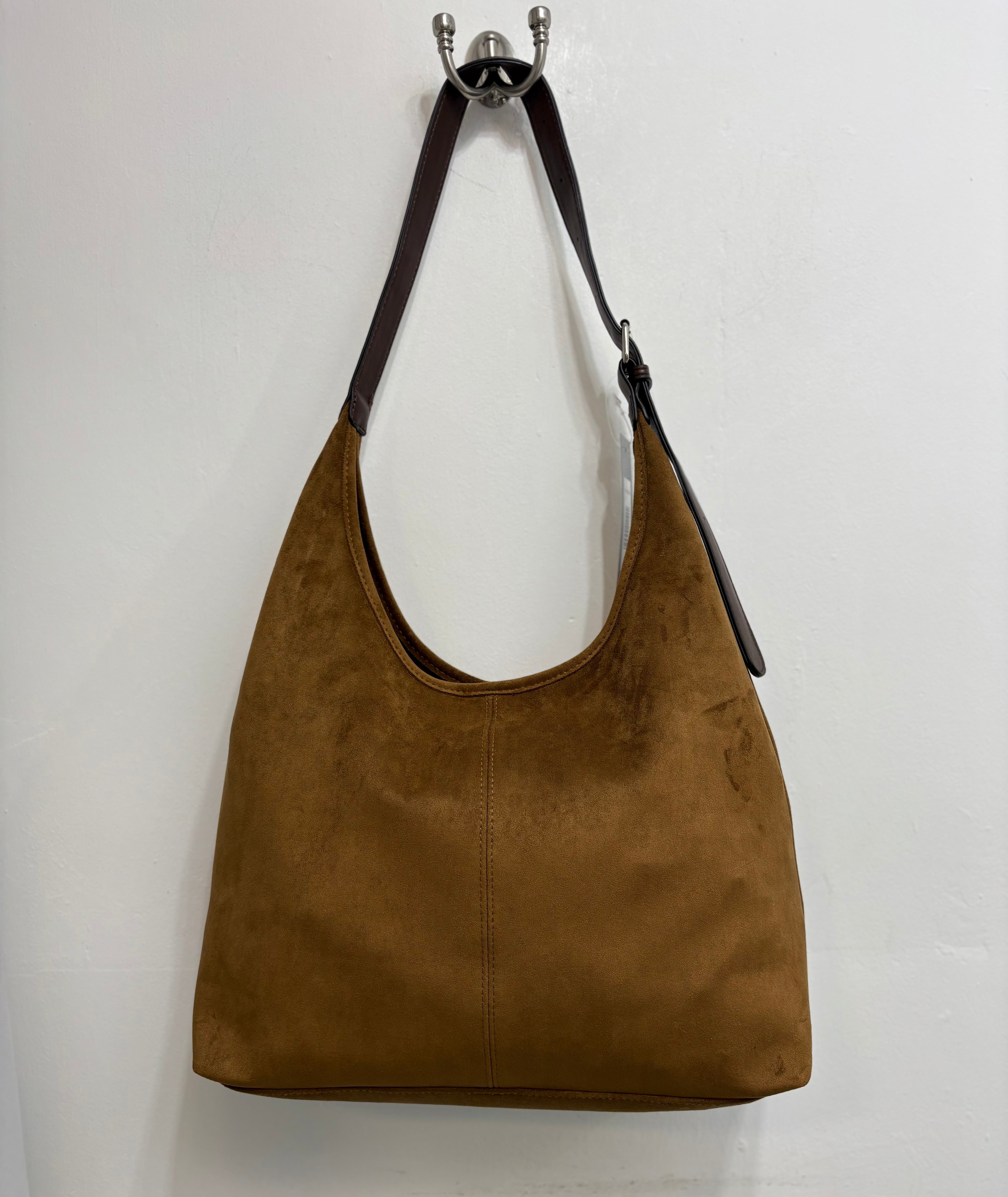 5799 Faux Suede Hobo Bag