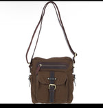 Fenland Canvas & Leather Crossbody Bag: FEN-752