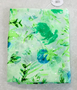 Lp3566a Floral Sparkle Print Scarf