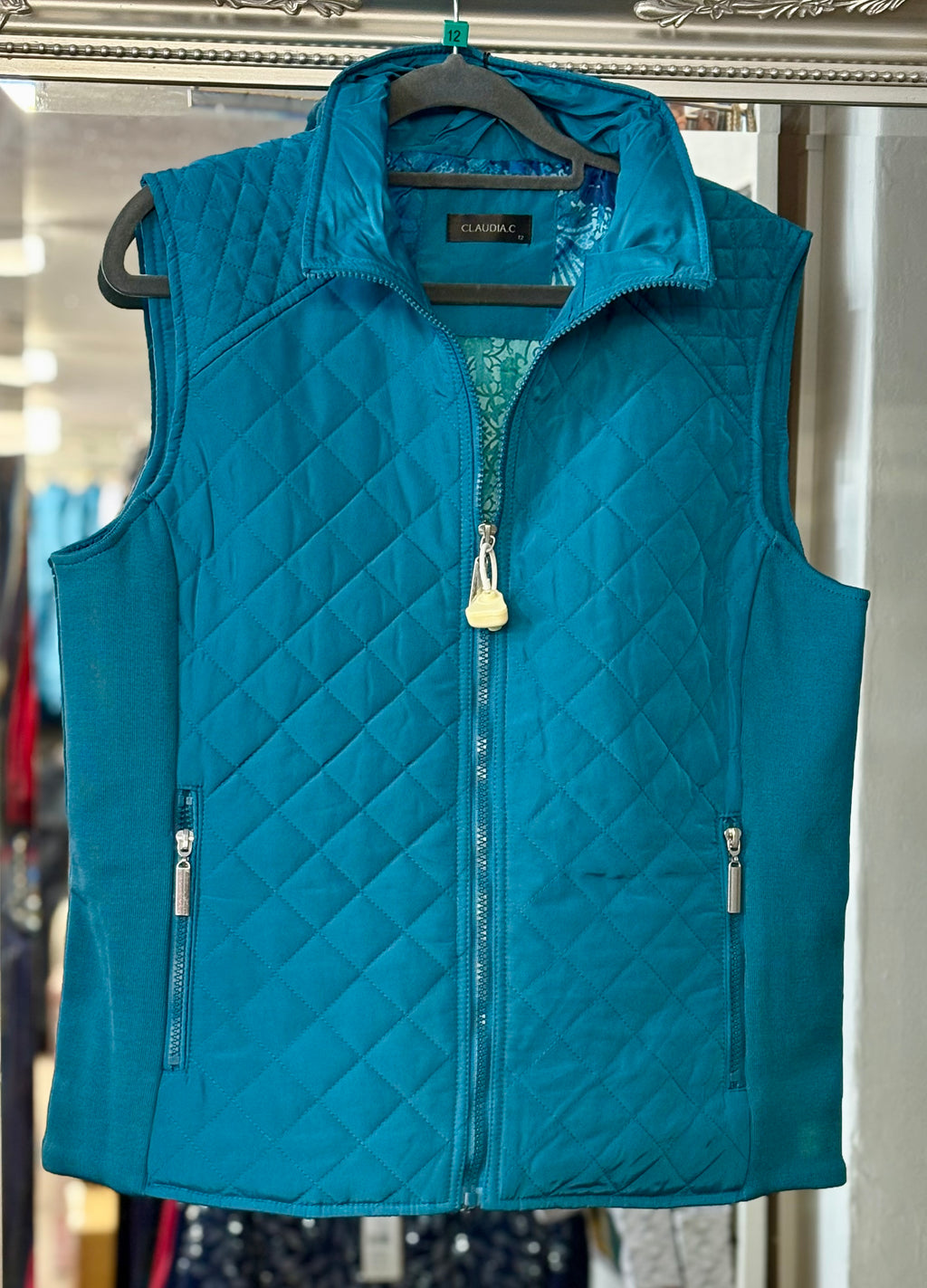 12437 Padded Gilet with Stretch side panels