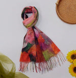 LP3767 Luxury Lily Print Scarf